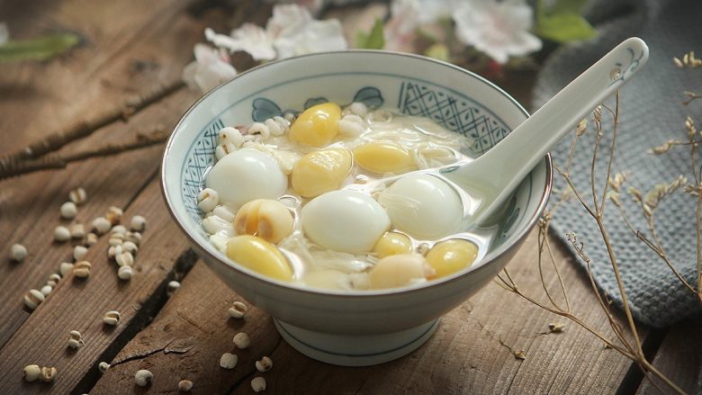 腐竹白果薏米糖水 