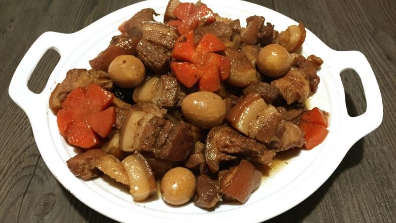 #农品堂亚麻籽油试吃#鹌鹑蛋烧肉 